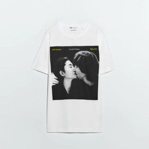 Zara LOVE © YOKO ONO & JOHN LENNON T-SHIRT - SIZE SMALL